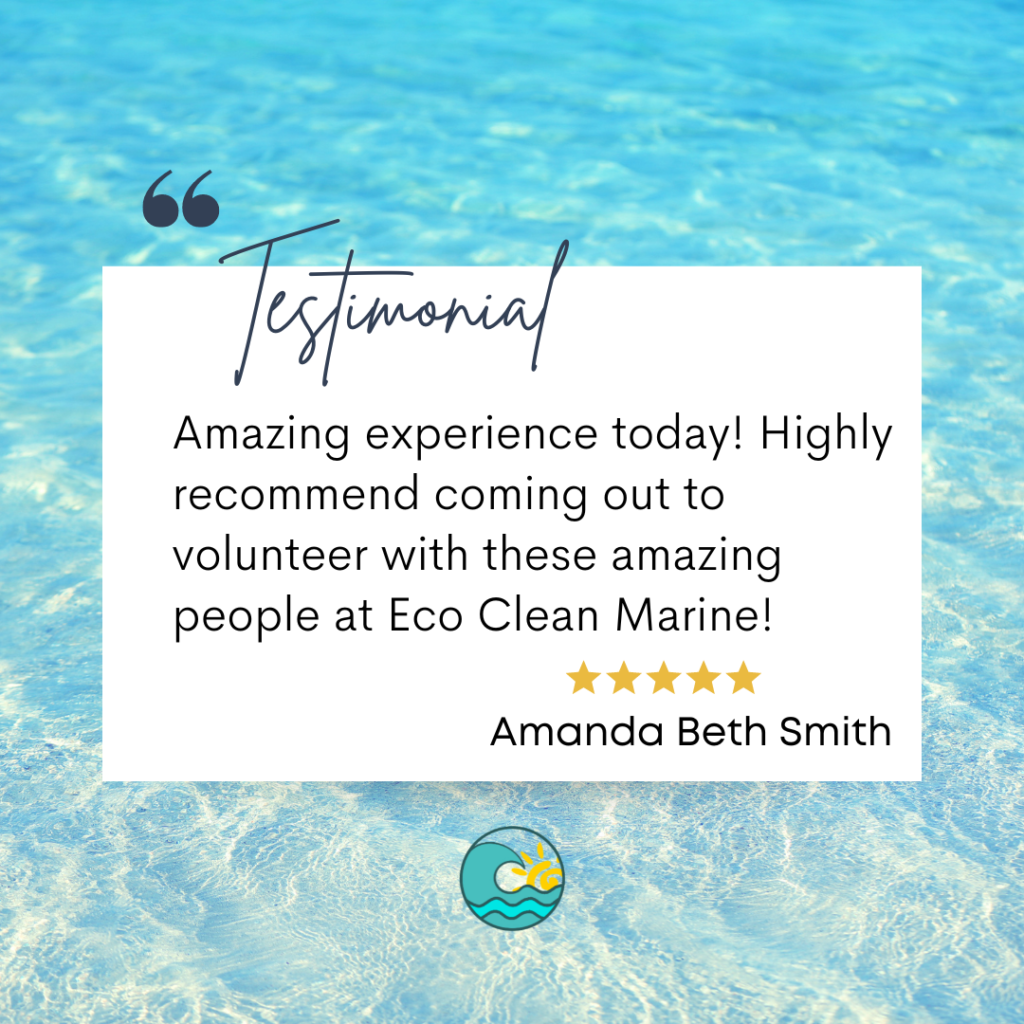 Eco Clean Marine, volunteer testimonial, coastal resource coordinator, environmental cleanup, marine conservation, community engagement, local volunteering,family volunteering, educational programs, children as ambassadors, sustainability education, local environmental efforts